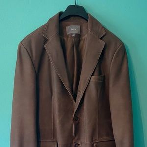 Apt. 9 Leather Sport Coat in Brown Adult Size 44L